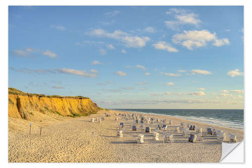Wandsticker Rotes Kliff auf Sylt
