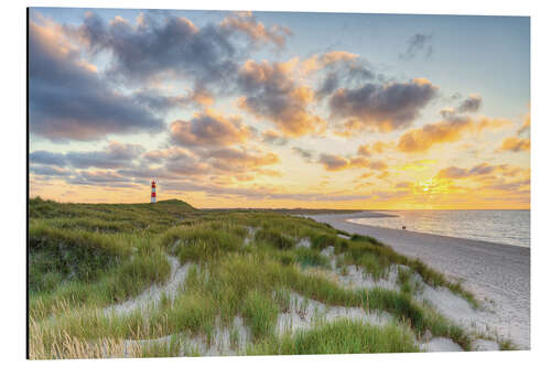 Alubild Abendspaziergang auf Sylt