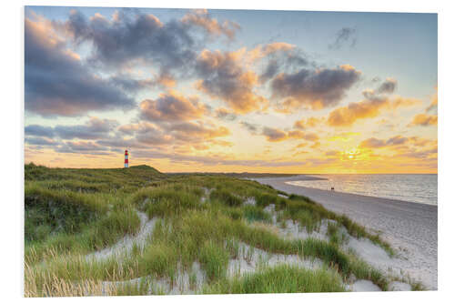 Foam board print Evening walk on Sylt, Germany