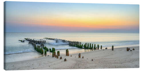 Lerretsbilde Groyne in Rantum on Sylt, Germany