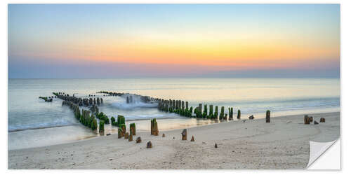 Naklejka na ścianę Groyne in Rantum on Sylt, Germany