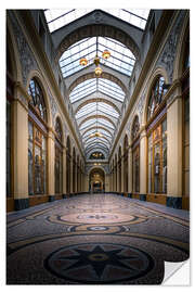 Selvklebende plakat Interior of the Galerie Vivienne, Paris