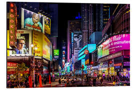 Magnettafel Nachts am Times Square in NYC