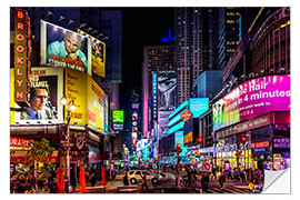 Selvklebende plakat Times Square in New York at night