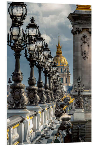 Foam board print On the Pont des Invalides