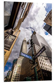 Tableau en plexi-alu Looking up on Lexington Avenue, NYC