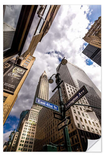 Wall sticker Looking up on Lexington Avenue, NYC