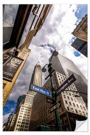 Wandsticker Der Blick nach oben auf Lexington Avenue, NYC