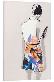 Magnettafel Frau im Blumen-Rock