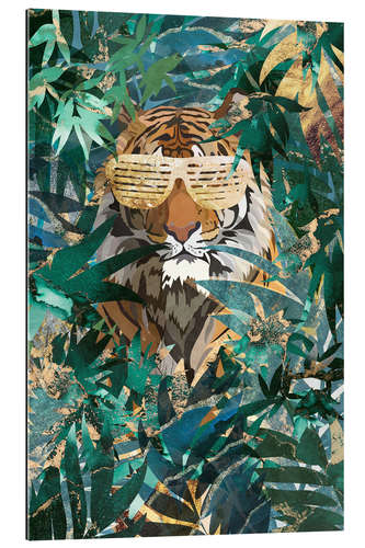 Gallery print Jungle Tiger with Party Glasses