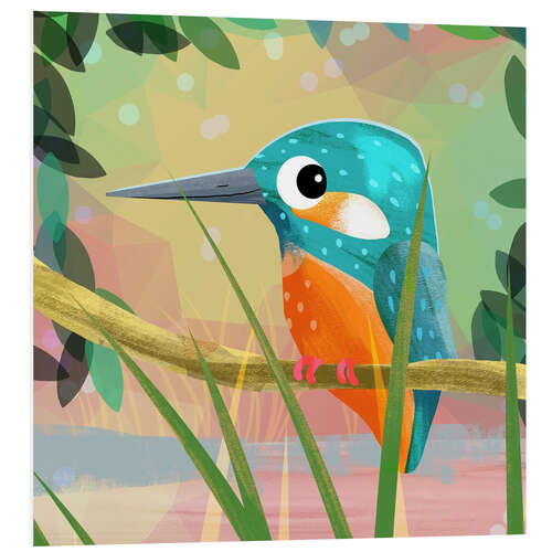 Tableau en PVC The little Kingfisher