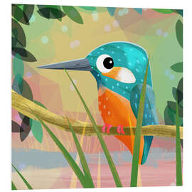 Tableau en PVC The little Kingfisher