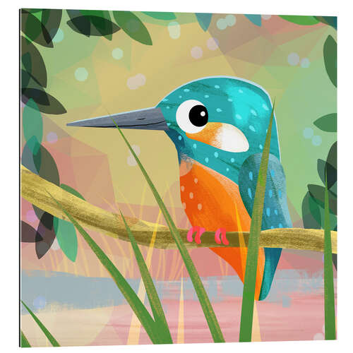 Tableau en plexi-alu The little Kingfisher