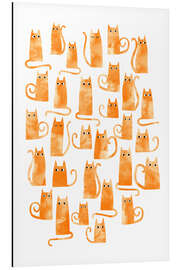 Magnettafel Orangene Katzen