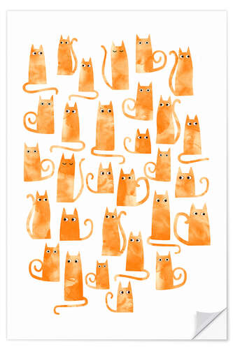 Sticker mural Ginger Cats