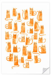 Sticker mural Ginger Cats