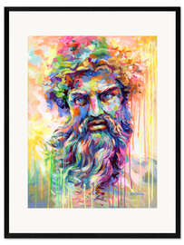Framed art print Zeus, King of the Greek Gods