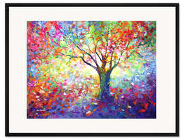 Gerahmter Kunstdruck Baum des Lebens II