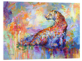 Akrylbillede  Colorful Leopard II - Leon Devenice