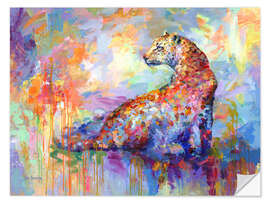 Wall sticker Colorful Leopard II