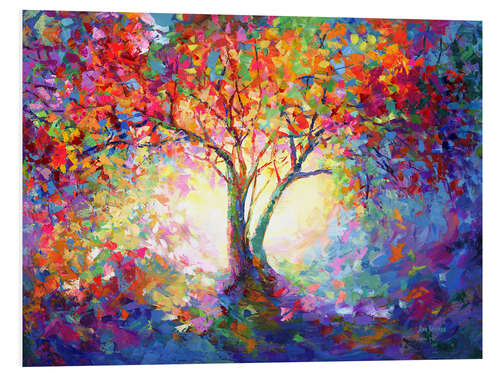 Quadro em PVC Colorful tree of Life III