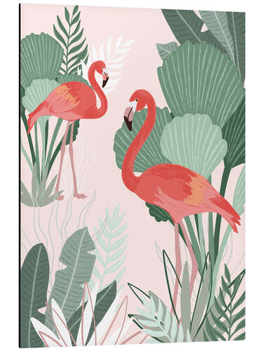 Aluminium print Flamingo Dreams