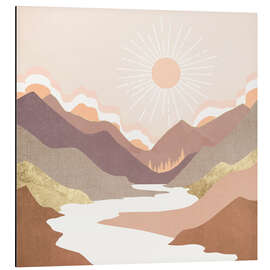 Magnettafel Fluß in den Bergen