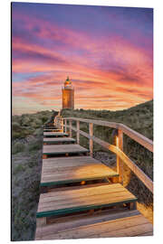 Magnettafel Quermarkenfeuer, Rotes Kliff auf Sylt