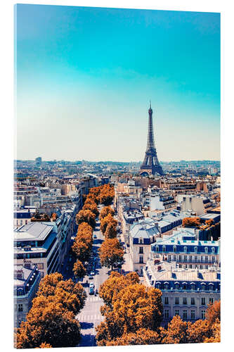 Acrylic print Paris at fall