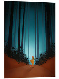 Quadro em acrílico Little Deer in the Big Forest
