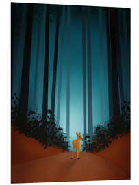 Obraz na PCV Little Deer in the Big Forest