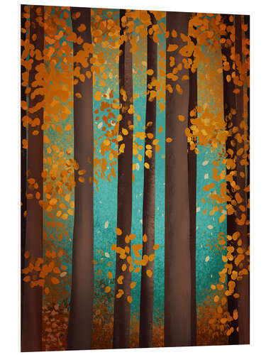 Foam board print Magical Autumn Forest