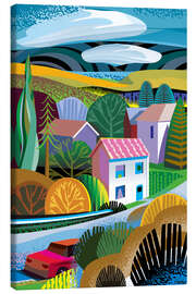 Tableau sur toile Village in Europe