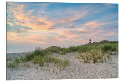 Aluminiumtavla Sunrise at Elbow on Sylt