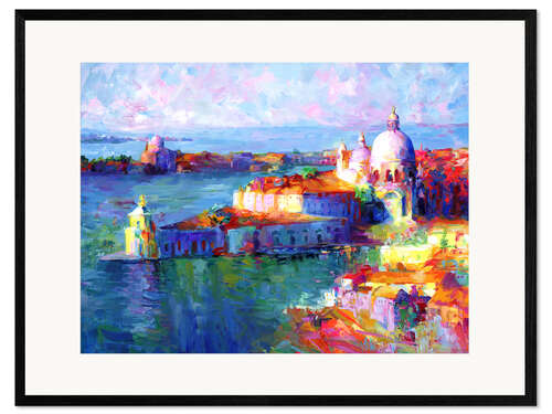 Impresión de arte enmarcada Colorful Venice