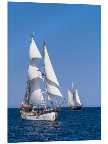 Acrylic print Sailing ships during the Hanse Sail