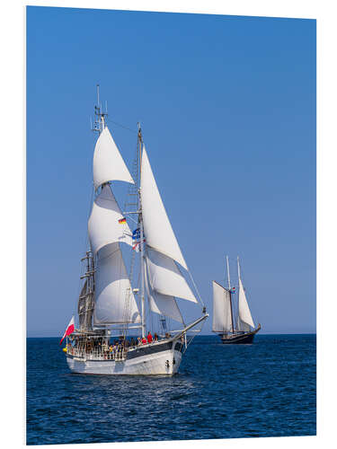 Foam board print Sailing ships during the Hanse Sail