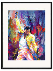 Gerahmter Kunstdruck Freddie Mercury Pop Art Porträt