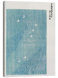 Quadro em tela  Traditional Woodblock Pattern in Blue - Tomoki Taguchi