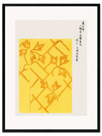 Framed art print Yatsuo No Tsubaki Yellow I