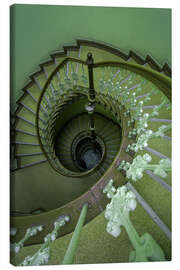 Canvas print Green Spiral Staircase III