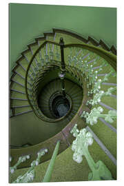 Galleriprint Green Spiral Staircase III