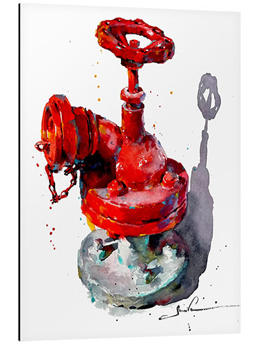 Stampa su alluminio Fire hydrant