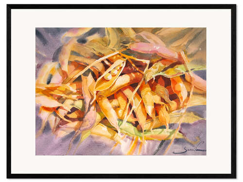Impresión de arte enmarcada Beans still life