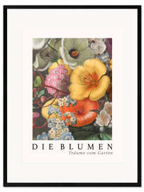 Ingelijste kunstdruk Album Vilmorin, The Flowers VIII (German)