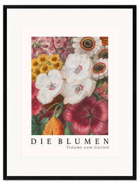 Ingelijste kunstdruk Album Vilmorin, The Flowers IX (German)