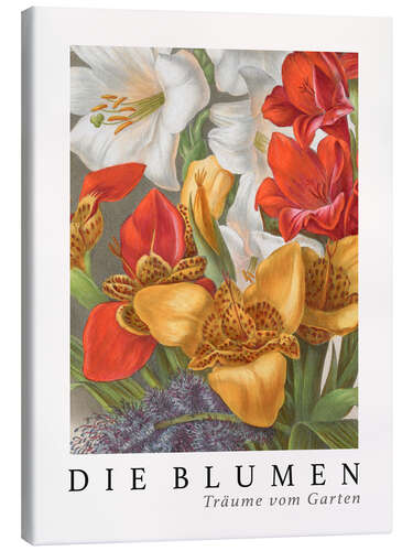 Leinwandbild Album Vilmorin, Die Blumen XII