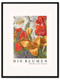 Gerahmter Kunstdruck Album Vilmorin, Die Blumen XII