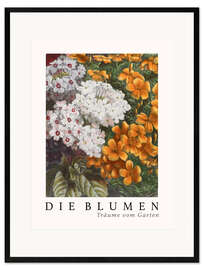 Ingelijste kunstdruk Album Vilmorin, The Flowers III (German)