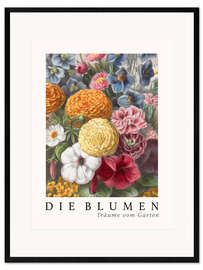 Plakat artystyczny premium w ramie Album Vilmorin, The Flowers V (German)